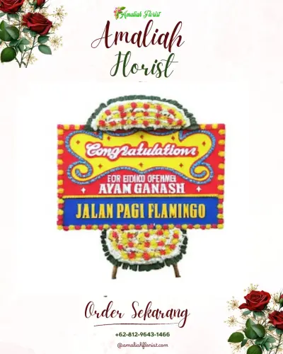 Bunga Papan Congratulation di Penujah